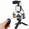 Vlogging Kit with Microphone LED Light And Mini Tripod