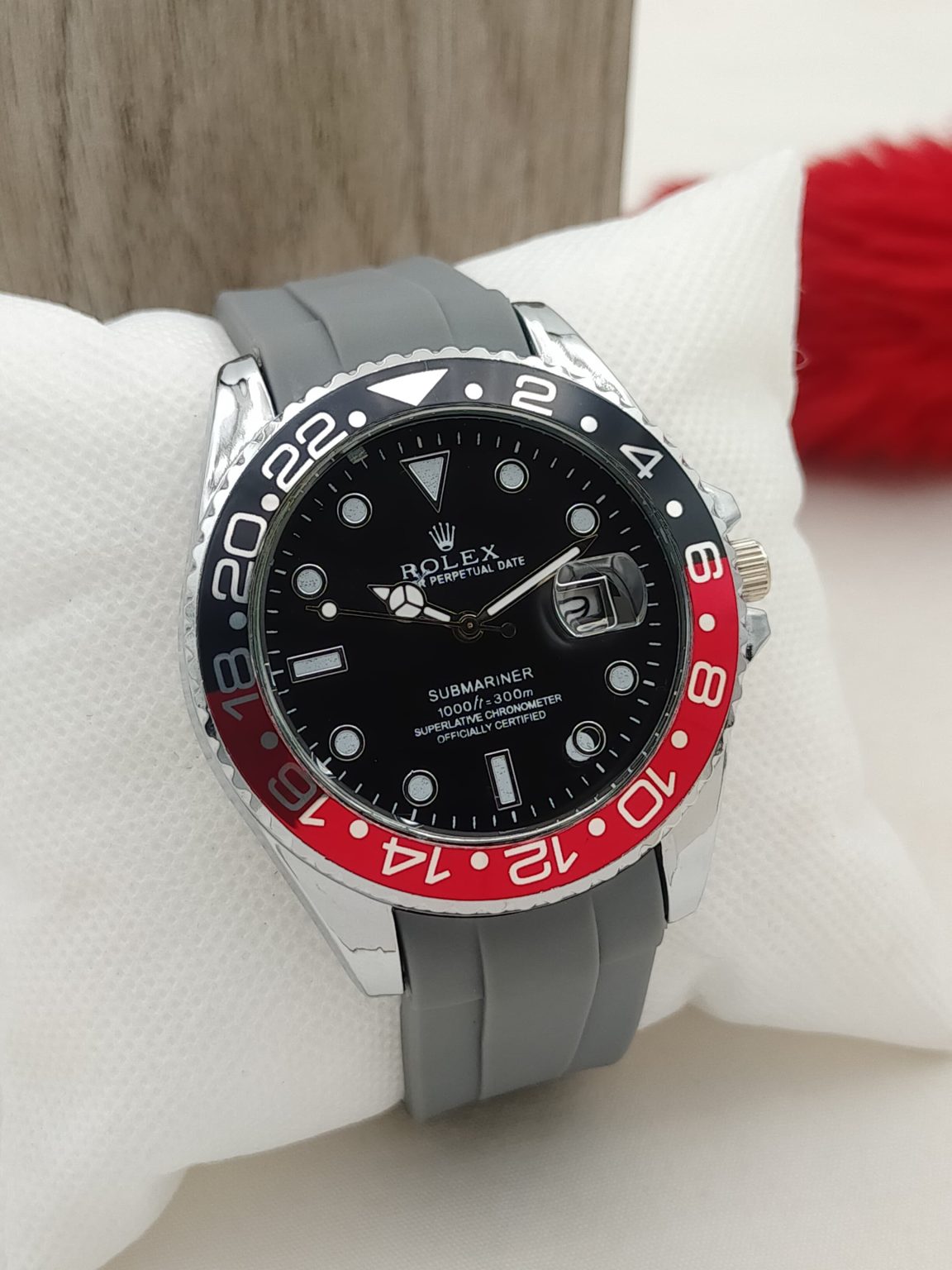 "Rolex Submariner GMT – Pepsi Bezel Hybrid"